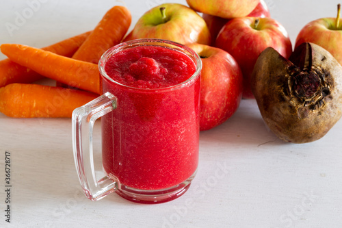 Canvas-taulu ABC Juice, Apple, Carrot and Beetroot