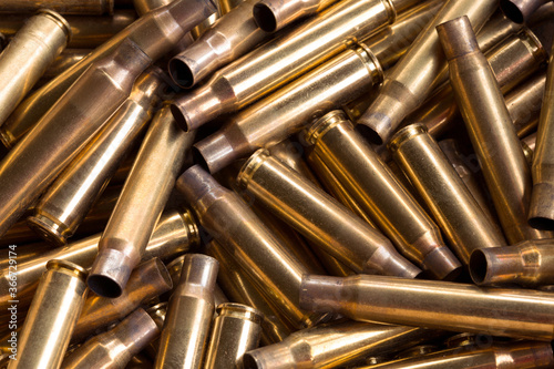 Used metal rifle cases. Firearms.