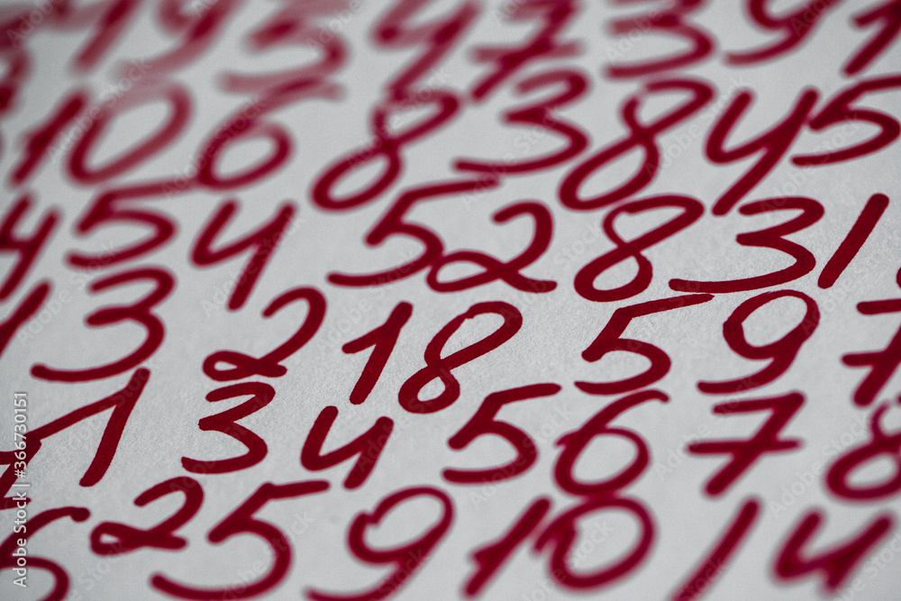 Background of numbers. from zero to nine. Seamless texture with Color. Mathematic backdrop. Random. Background of numbers. from zero to nine. Seamless texture with Color. Mathematic backdrop. Random.