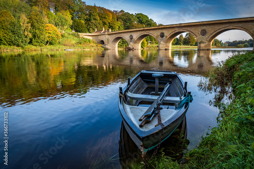 boat on a river photo