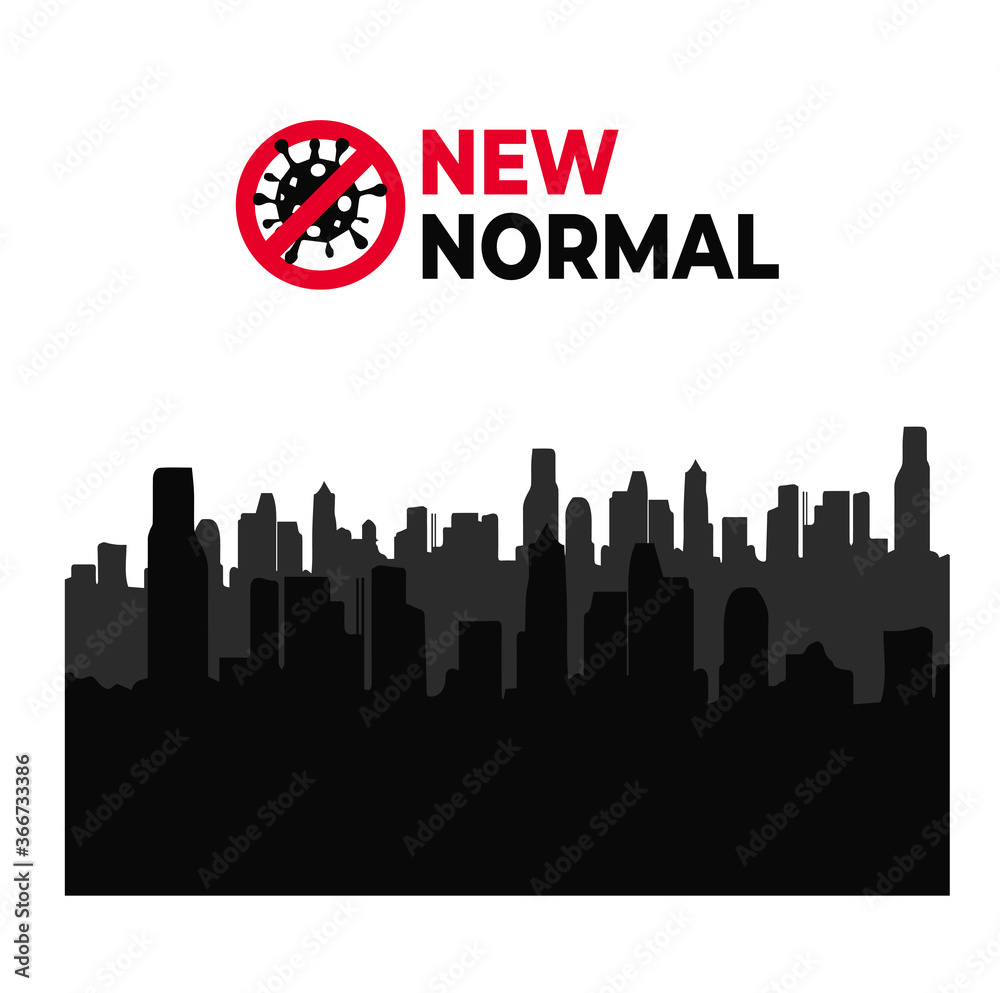 new normal icon vector illustration