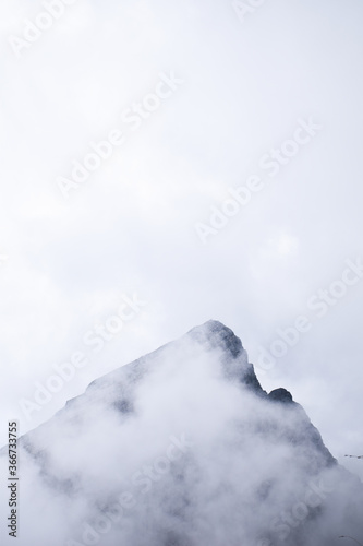 Watzmann peaking through the clouds