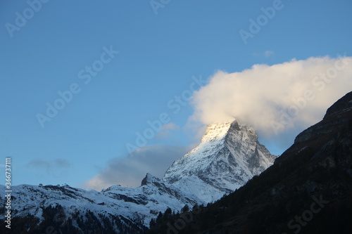 Beautiful landscape of famous Matterhorn in the morning, Zermatt, Switzerland, Europe © MeiYi