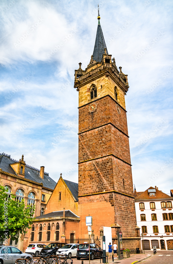 Clock Tower in Obernai - Bas-Rhin, France