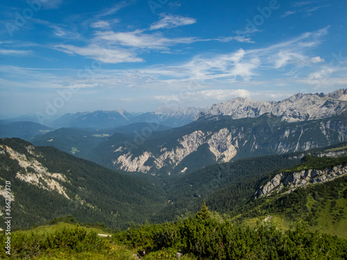 Fototapeta Naklejka Na Ścianę i Meble -  Alpspitze via ferrata near Garmisch Partenkirchen