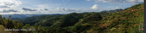 Hills of Rwanda, in the region of Gitarama, Rwanda, Africa