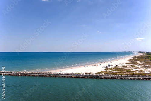 The beautiful pot and beach Cape Canaveral Florida.