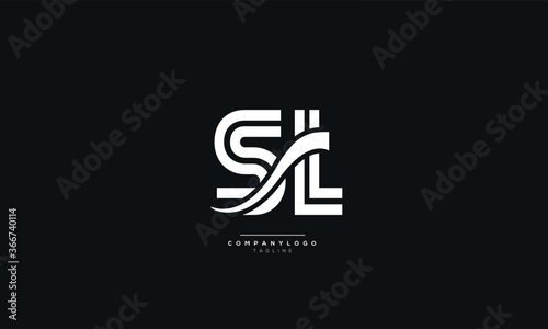 SL Letter Business Logo Design Alphabet Icon Vector Symbol