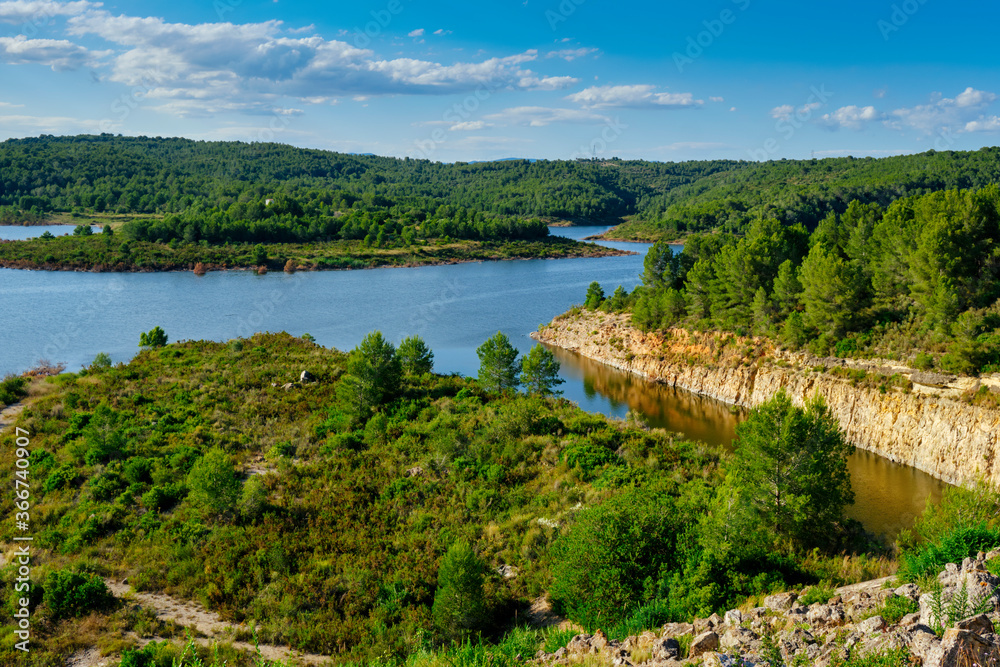 Gaia River at El Catllar reservoir, in Spain Gaia River at El Catllar reservoir, in Spain