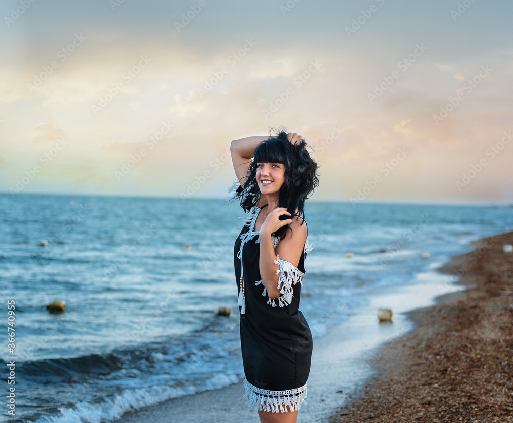 woman on the beach