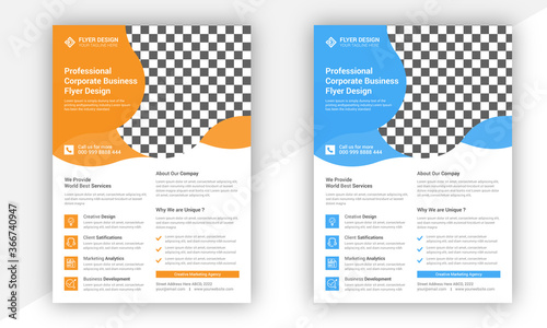 Creative professional business flyer design