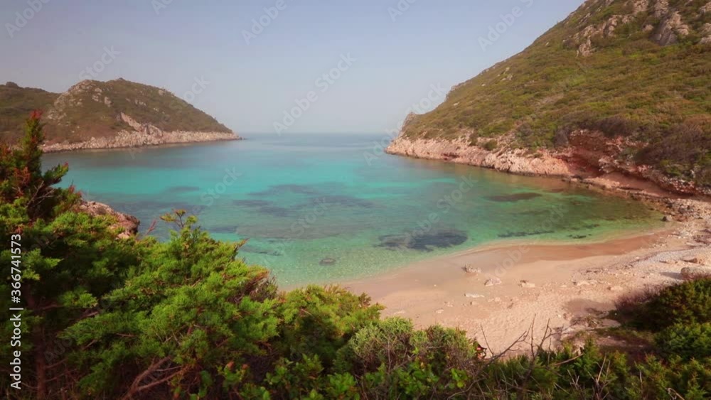 Summer view of Pirates Bay, Porto Timoni, Afionas village location. Stunning morning seascape of Ionian Sea. Fantastic outdoor scene of Corfu island, Greece, Europe. Full HD video (High Definition). Summer view of Pirates Bay, Porto Timoni, Afionas village location. Stunning morning seascape of Ionian Sea. Fantastic outdoor scene of Corfu island, Greece, Europe. Full HD video (High Definition).