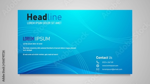 The postcard design is very simple in blue and there is a satisfying line pattern