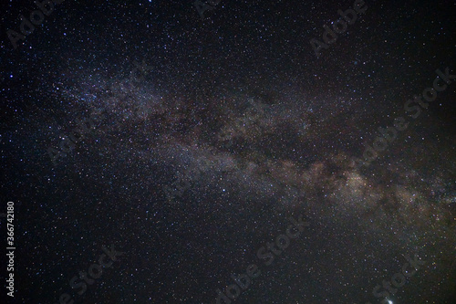 Die Milchstraße bei Nacht im Juli 2020