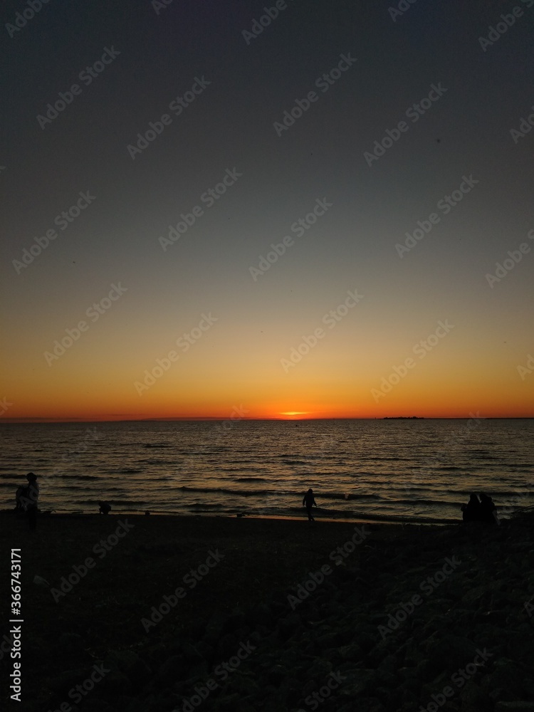 sunset on the beach sunset on the beach