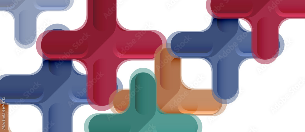 Glossy multicolored plastic style cross composition, x shape design, techno geometric modern abstract background. Trendy abstract layout template Glossy multicolored plastic style cross composition, x shape design, techno geometric modern abstract background. Trendy abstract layout template