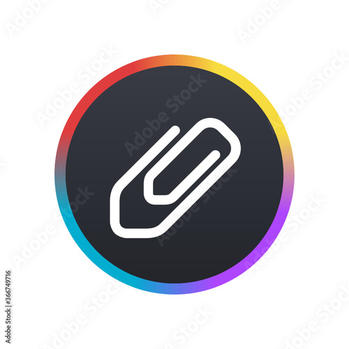 Free Download Paperclip -  Push Button - GFXLoad