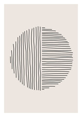 Papier peint photo Minimaliste art Formes abstraites tendance aux teintes neutres  © C Design Studio