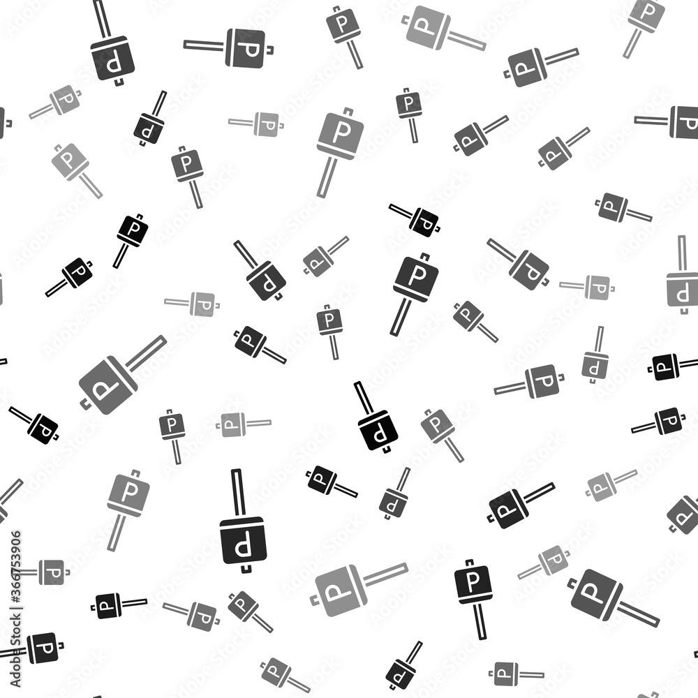 Black Parking icon isolated seamless pattern on white background. Street road sign. Vector. Black Parking icon isolated seamless pattern on white background. Street road sign. Vector.