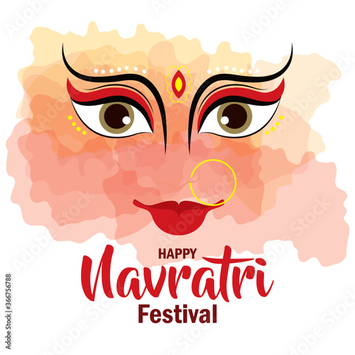 poster of happy navratri celebration
