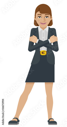 A business woman with her a...
