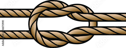 A square joining knot.
