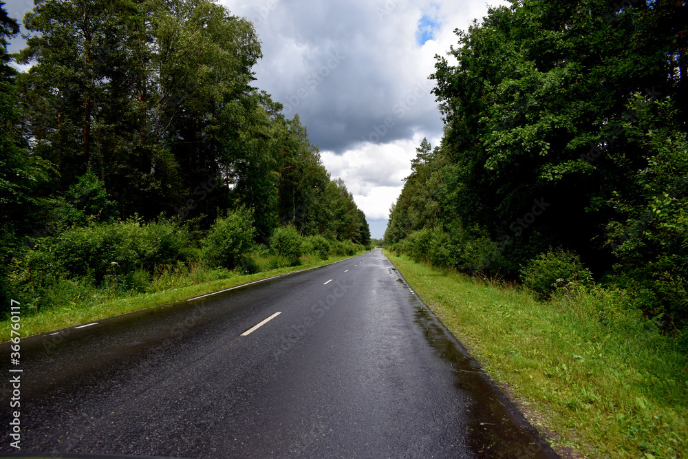 road in the countryside