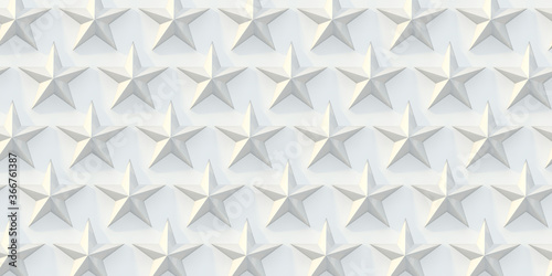 Fototapeta Naklejka Na Ścianę i Meble -  Abstract 3d background whit stars. Simple clean background texture. 3D  wall panel pattern