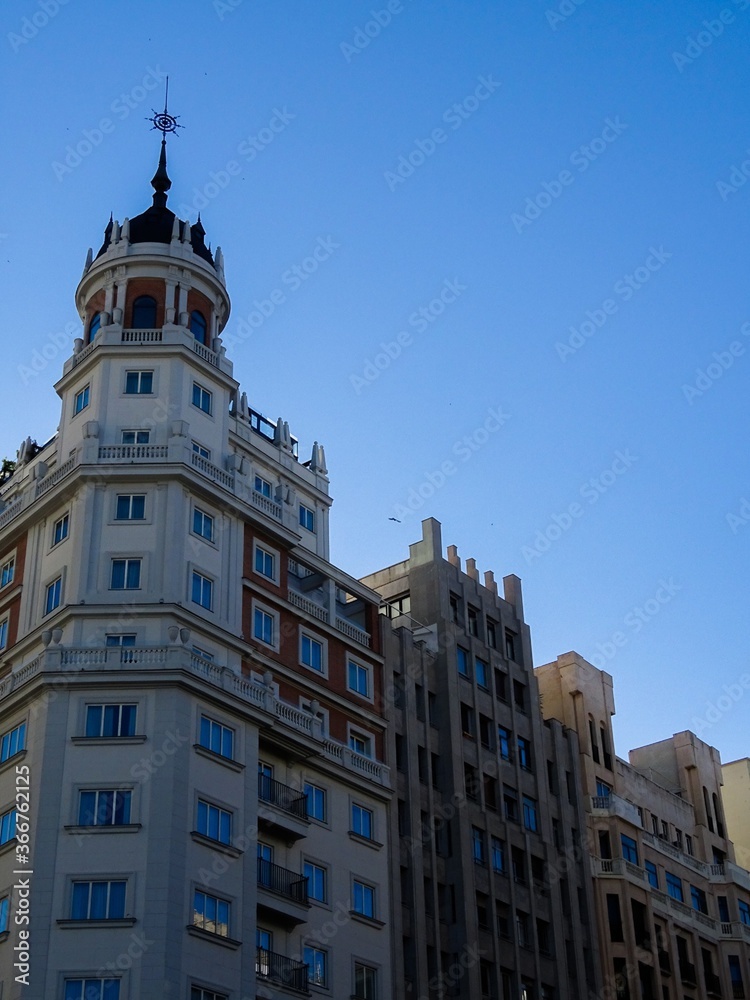Edificio parte de la Gran Vía de Madrid