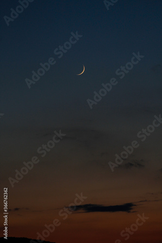 moon and clouds