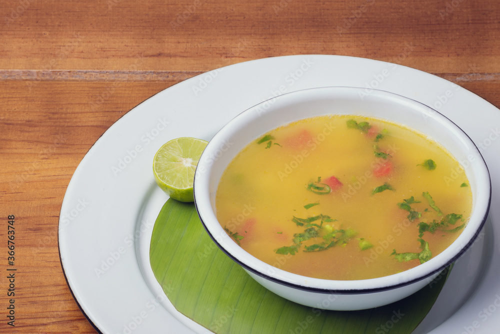 Traditional mexican gourmet food. Mexican traditional food gourmet on table. Exotic mexican food. Mexican soup Traditional mexican gourmet food. Mexican traditional food gourmet on table. Exotic mexican food. Mexican soup
