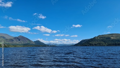 lake and mountains