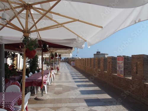 Promenade in Civitavecchia Italien