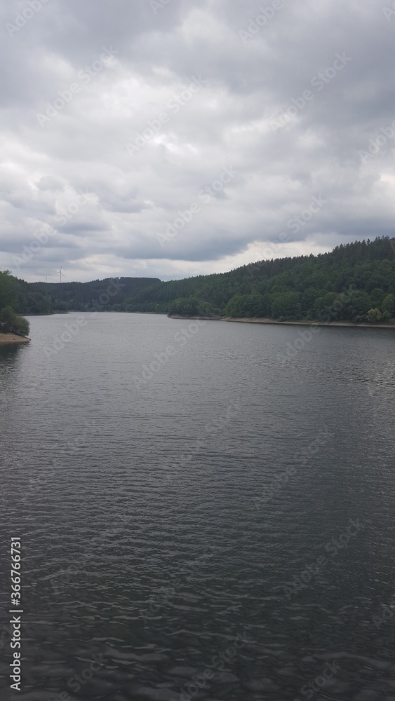 see, staudamm, wasser, natur, landschaft