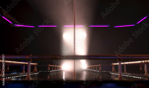 Strip Club Stage And Lights © alswart