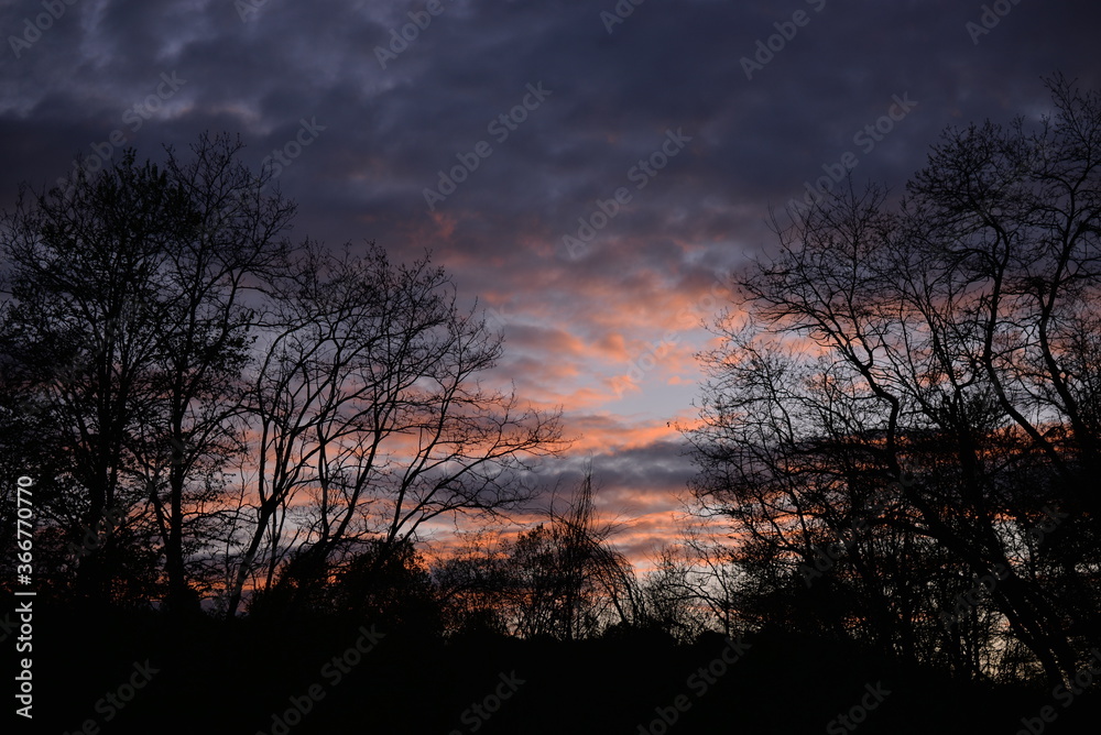 colorful clouds in the sky at sunset colorful clouds in the sky at sunset