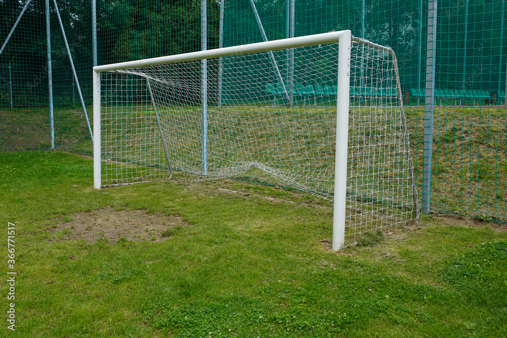Fototapeta premium empty football gate goal