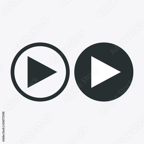 Free Download video player icon vector illustration - GFXLoad