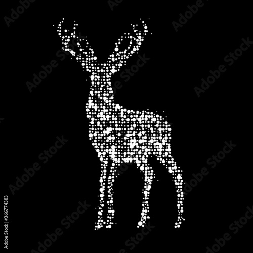 abstract symbol of a deer