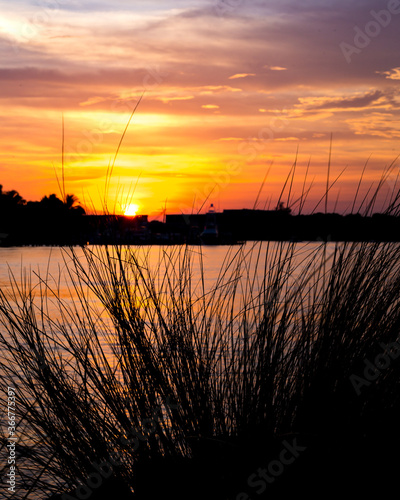 Jupiter Inlet gorgeous sunset in South Florida photo