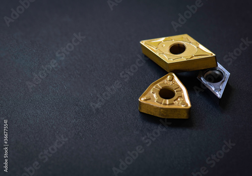 inserts positive rhombic, trigon with hole. Coated, cermet for steel stainless cast iron. Cutting facing boring chamfered parts automotive, jig, fixture.