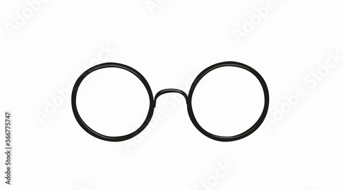 Vector Isolated Illustration of Rounded Glasses