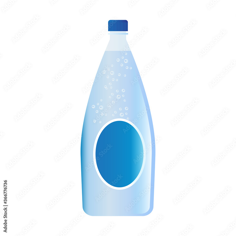 mineral water bottle isolated on white background. vector illustration mineral water bottle isolated on white background. vector illustration