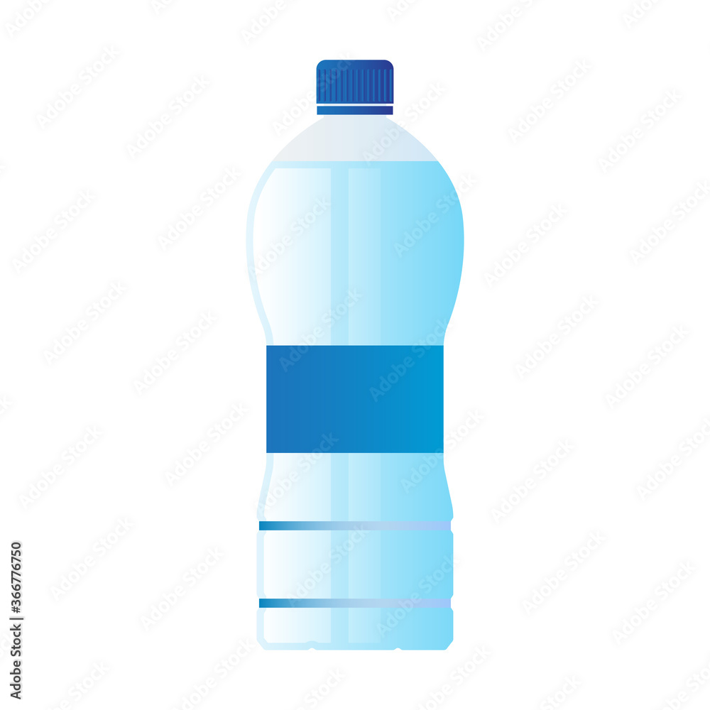 mineral water bottle isolated on white background. vector illustration mineral water bottle isolated on white background. vector illustration