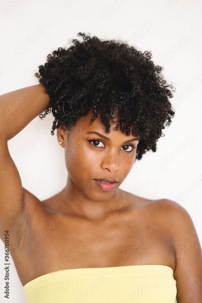 Young black beautiful woman portrait Young black beautiful woman portrait