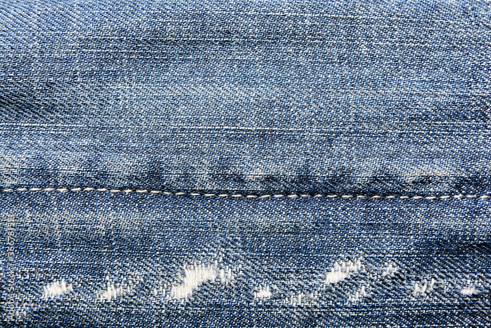 Background of darned jeans in high quality Background of darned jeans in high quality