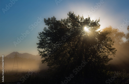 dusty sunset