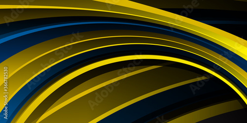 Blue yellow white 3D abstract background geometry shine and layer element vector for presentation design. Suit for business, corporate, institution, party, festive, seminar, and talks.