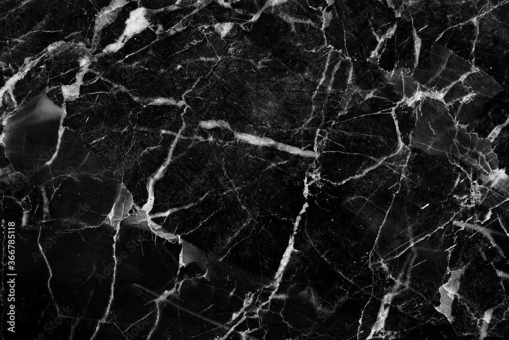White patterned detailed structure of black and white marble texture background for product design.
