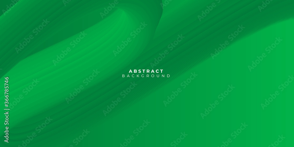 Modern simple green presentation background with 3D lines Modern simple green presentation background with 3D lines